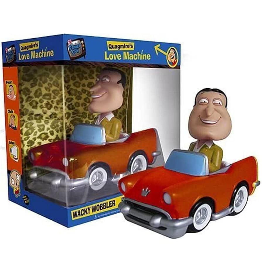 Family Guy Quagmire ボブルヘッドフィギュア2コセット Family Guy TV Show Mini Bobblehead Glenn Quagmire Figure FOX